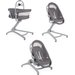 Leżaczek krzesełko Baby Hug Air 4w1 - Dark Grey