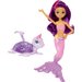 Barbie Perłowa Syrenka ze zwierzątkiem Mattel - fioletowa