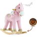 Koń Pony na biegunach z efektami dźwiękowymi Milly Mally - różowy