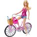 Barbie na rowerze z akcesoriami Mattel