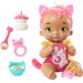 Lalka bobas My Garden Baby Kotek karmienie i drzemka Mattel - różowy