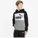 Bluza juniorska Essentials Block Hoodie Puma - czarny/szary