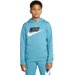 Bluza chłopięca z kapturem Sportswear Club Fleece Nike - błękitna