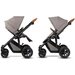 Wózek głęboko spacerowy Prime 2w1 z torbą dla mamy Kinderkraft - beżowy
