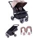Wózek bliźniaczy Easy Twin 3.0S + Zestaw Kolorystyczny Baby Monsters - taupe