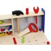Warsztat drewniany z narzędziami dla dzieci