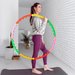 Hula hop składane z masażerem 95,5cm Gymtek