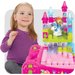 Różowy stolik z klockami First Builders Mega Bloks