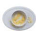 Komplet naczyń silikonowych First Foods Set EZPZ - pastelowa szarość