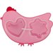 Pojemnik silikonowy Chicken Innobaby - pink