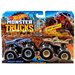 Dwupak Superterenówka Monster Jam Hot Wheels - Mega-Wrex vs Leopard Shark