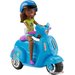 Barbie On the Go pojazd + lalka Mattel - skuter niebieski