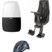 Fotelik rowerowy Bobike Mini plus Exclusive + osłona przeciwwiatrowa i kask Bobike - urban black