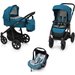 Wózek wielofunkcyjny 3w1 Lupo Comfort + Leo Baby Design - turkusowy