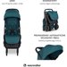 Wózek spacerowy Jackey z torbą transportową Easywalker - Teal Green