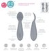 Silikonowe łyżeczki Tiny Spoon EZPZ - szara