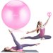 Piłka gimnastyczna, do pilatesu antiburst 23cm Queenfit - 23cm  pink
