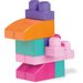 Różowa torba z klockami 60 el. First Builders Mega Bloks