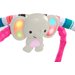 Mata edukacyjna Plac zabaw Bright Starts - słonik pink z piłeczkami