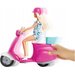 Lalka Barbie ze skuterem Mattel