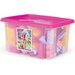 Klocki Blocks 132 elementy w pojemniku Wader - różowe