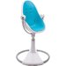 Krzesełko do karmienia Fresco Chrome + Wkładka Snug Bloom - biało-niebieski