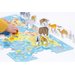 Puzzle Mapa Świata figurki zwierząt 4+ Czuczu
