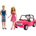Barbie Plażowy jeep + lalki Barbie i Ken Mattel