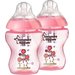 Butelka 2x260ml dekorowana 0m+ Tommee Tippee - różowa