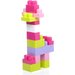 Różowa torba z klockami 60 el. First Builders 2015 Mega Bloks