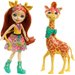 Enchantimals Lalka + duże zwierzątko Mattel - Gillian Giraffe & Pawl