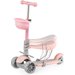 Hulajnoga trójkołowa, jeździk 3w1 Stars - różowy