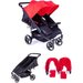 Wózek bliźniaczy Easy Twin 3.0S + Zestaw Kolorystyczny Baby Monsters - red