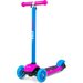 Jeździk - hulajnoga ze świecącymi kołami Scooter Little Star Milly Mally - różowo-niebieski