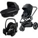 Wózek wielofunkcyjny 3w1 Moodd + Pebble Quinny - Black Devotion