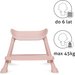 Krzesełko do karmienia Eatan 4w1 Kidwell - różowy