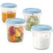 Pojemniki hermetycznie zamykane na żywność 4 szt. Miniland - niebieski