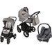 Wózek wielofunkcyjny 3w1 Lupo Husky Baby Design + Cabrio Fix GRATIS - szary