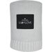 Bambusowy koc tkany 80x100 Lullalove - Glamour gray