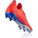 Buty piłkarskie korki X 18.3 FG Junior Adidas - czerwony/niebieski