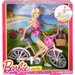 Barbie na rowerze z akcesoriami Mattel