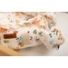 Kokon Velvet z falbanką 80x45cm Sensillo - Piknik brzoskwiniowy