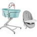 Leżaczek krzesełko Baby Hug 6w1 z tacą i okryciem - Aquarelle