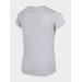 Koszulka dziewczęca HJZ22 JTSD002 4F - chłodny jasny szary