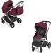 Wózek głęboko-spacerowy 2w1 Only Espiro - Maroon Holiday