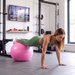 Piłka gimnastyczna 65cm + pompka Gymtek - różowa