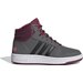 Buty młodzieżowe Hoops Mid 2.0 Adidas - szare/fioletowe