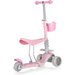 Hulajnoga trójkołowa, jeździk 5w1 Stars - różowa