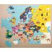 Puzzle Mapa Europy z elementami w kształcie państw Mudpuppy