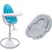Krzesełko do karmienia Fresco Chrome + Wkładka Snug Bloom - biało-niebieski